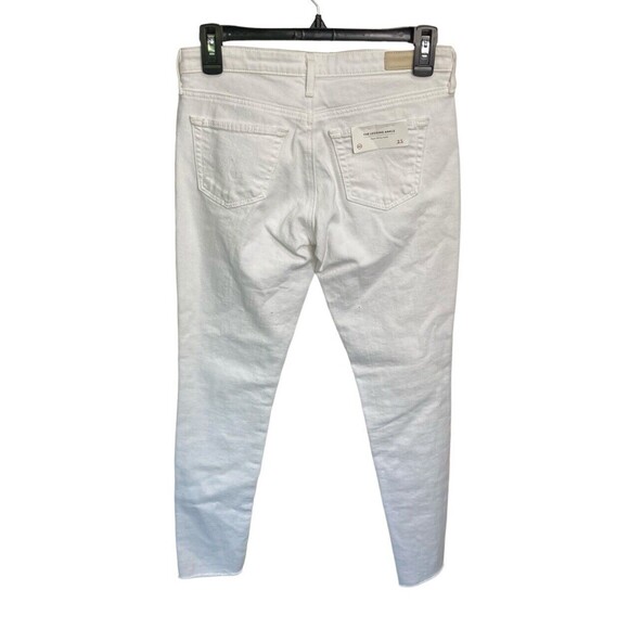 AG Adriano‎ Goldschmied The Legging Ankle White Jean Raw Hem Size 25 NEW - Picture 7 of 7